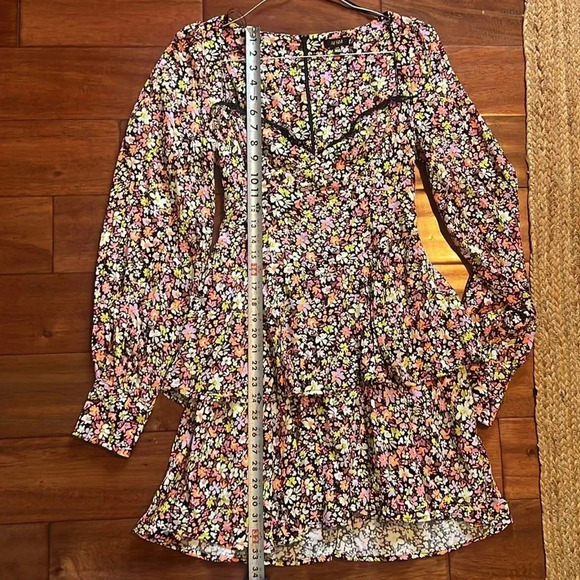 AFRM Women's Modesto Sweetheart Mini Dress Multi Color Size S NWOT - Picture 10 of 14